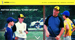 Desktop Screenshot of jeffpotterbaseball.com