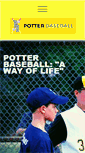 Mobile Screenshot of jeffpotterbaseball.com