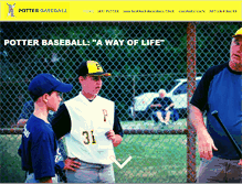 Tablet Screenshot of jeffpotterbaseball.com